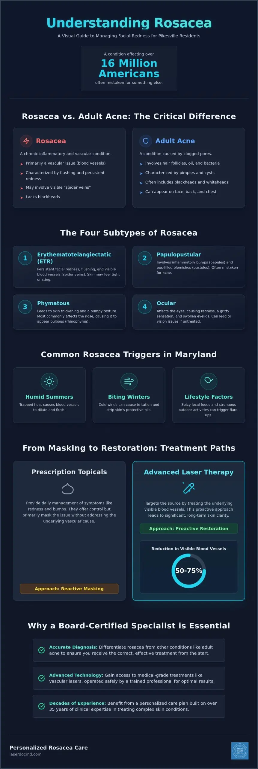 Expert Dermatologist for Rosacea in Pikesville: Your Guide to Clearer Skin