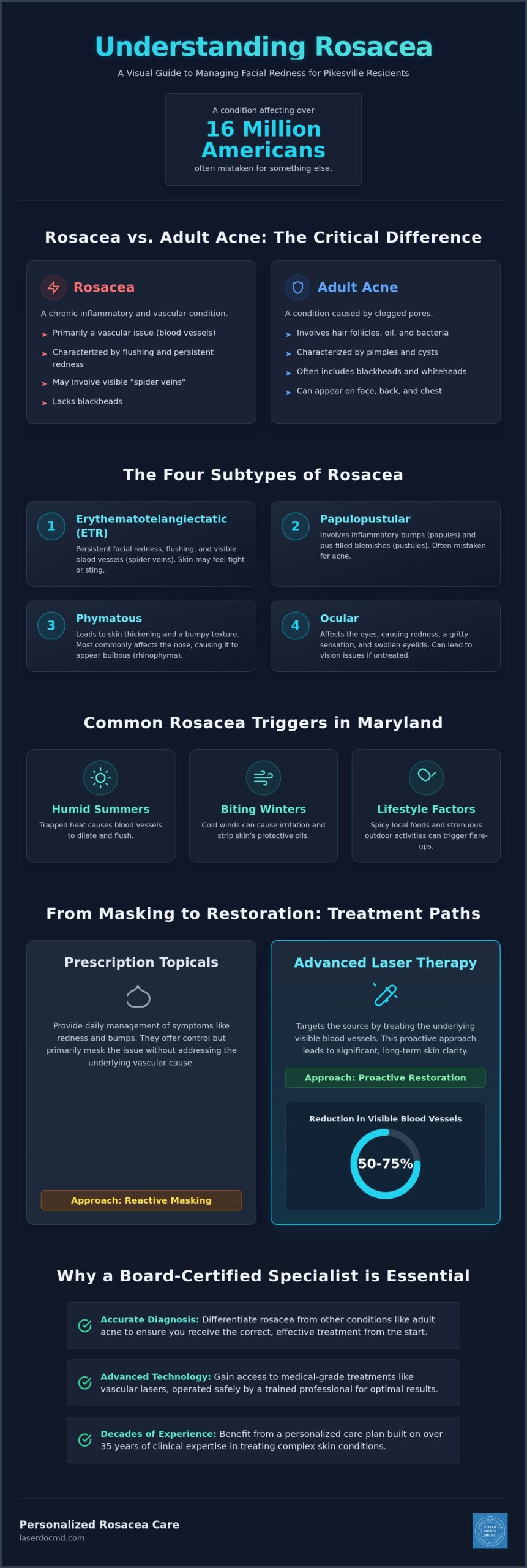 Expert Dermatologist for Rosacea in Pikesville: Your Guide to Clearer Skin